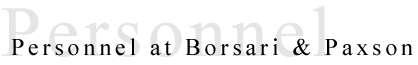 Personnel